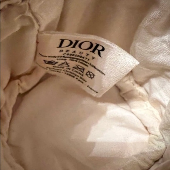 Dior Beauty Mini Straw Drawstring Pouch/ Crossbody/Bag Charm GWP with box - Picture 6 of 6